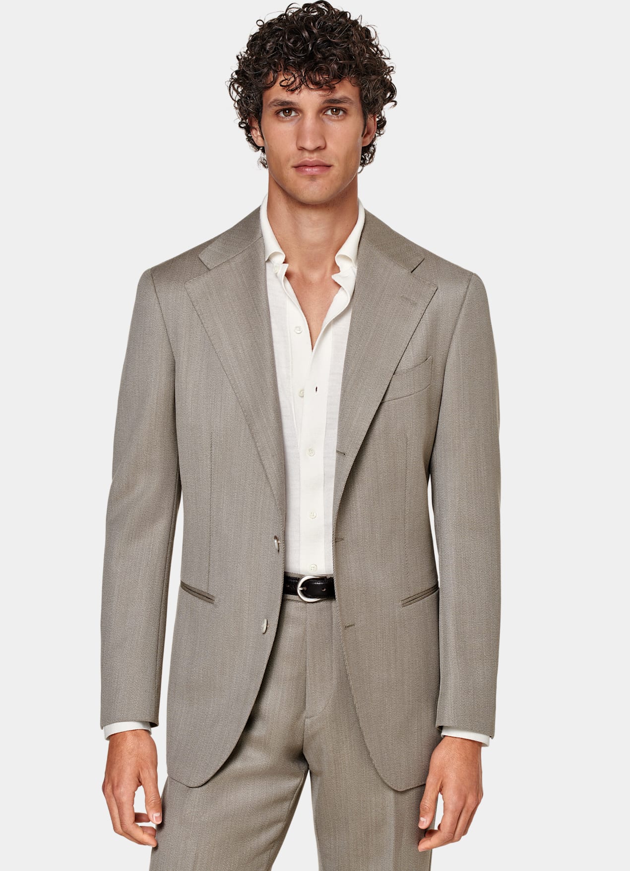 Costume Roma coupe Relaxed marron moyen