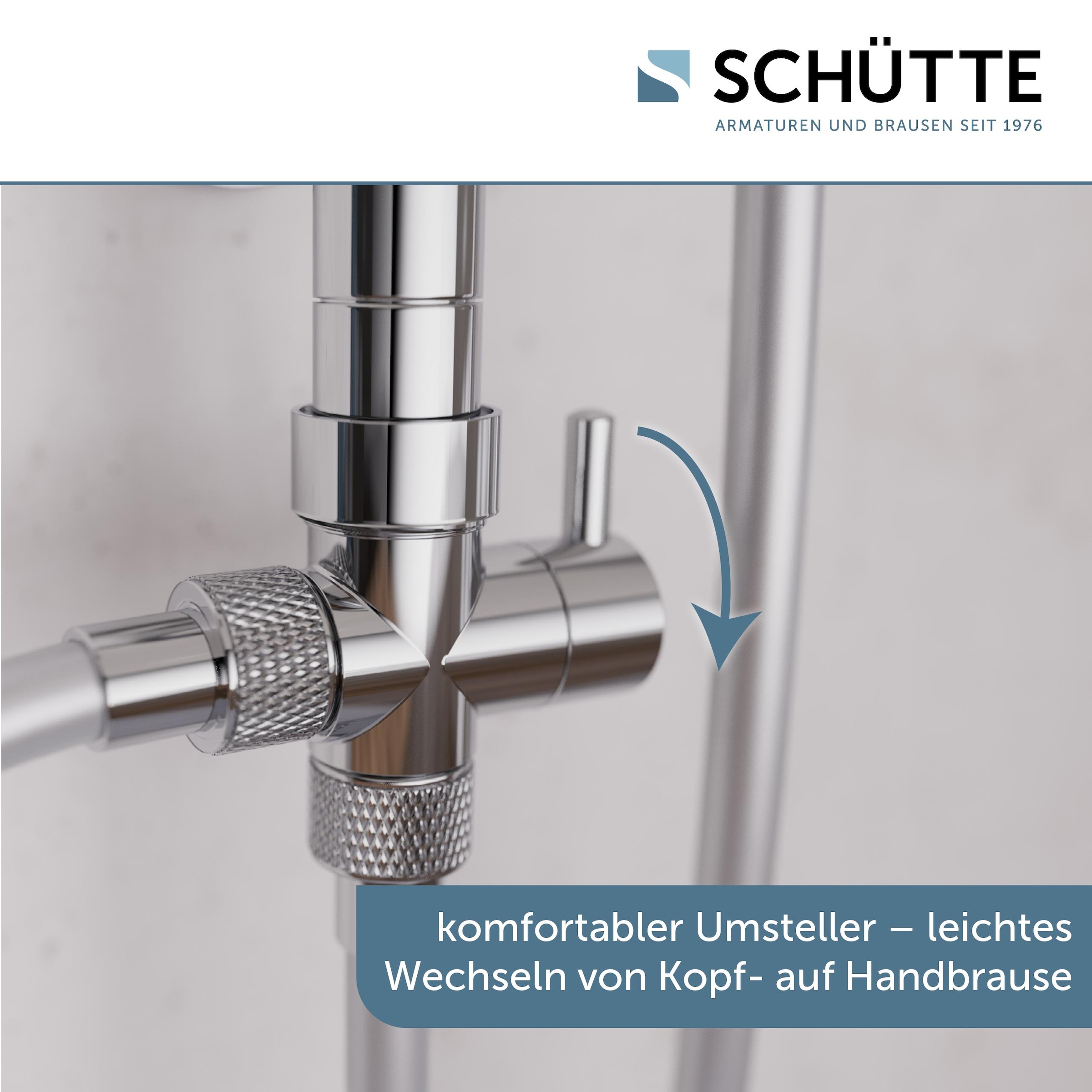 Schütte Brausegarnitur »Mallorca« Duschsystem mit Kopfbrause und Handbrause