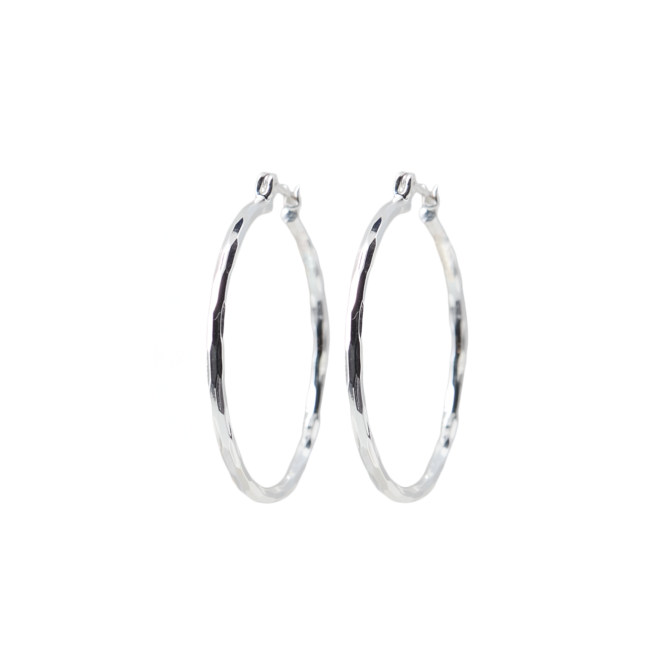 Friihof+Siig  Shiny hoop medium - sølvfarvet