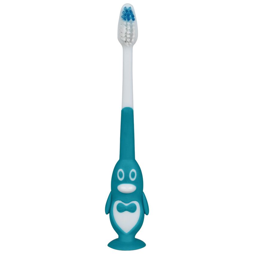 Brosse à dents Pingoo - Rose - Ecru