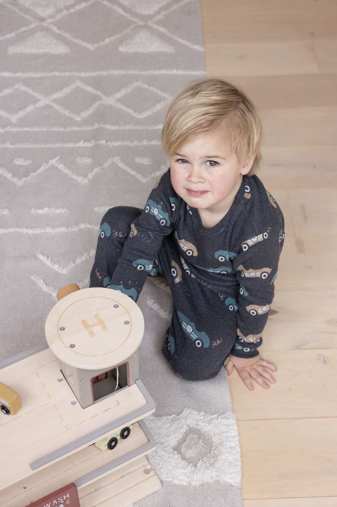 Feetje Pyjama Ricky Racer - Premium Sleepwear antraciet melange