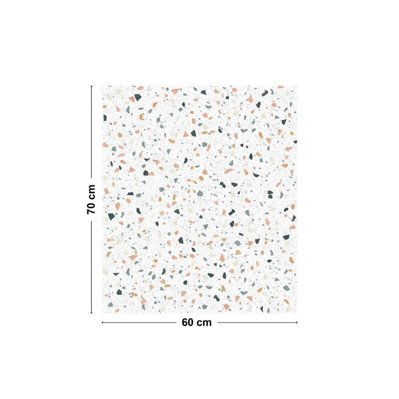 Crédence cuisine Fond de hotte ALU L 60xH 70cm - TERRAZZO DOLCE 99deco