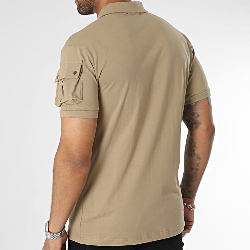 Polo Manches Courtes Beige