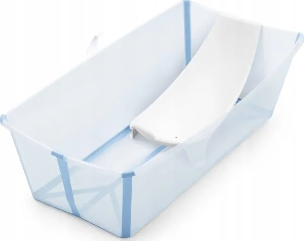 Stokke Flexi Bath - X-Large sammenklappeligt babybad, komplet med foring | Ledyno blå