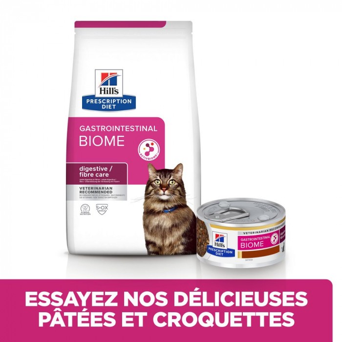 HILL'S Prescription Diet Gastrointestinal Biome en Mijotés au Poulet - Pâtée pour chat