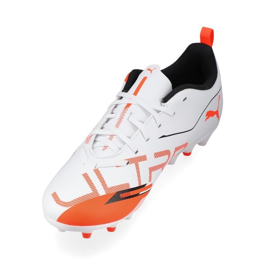 PUMA Ultra 5 Play MG Unlimited - Blanc/Noir/Glowing Red Enfant