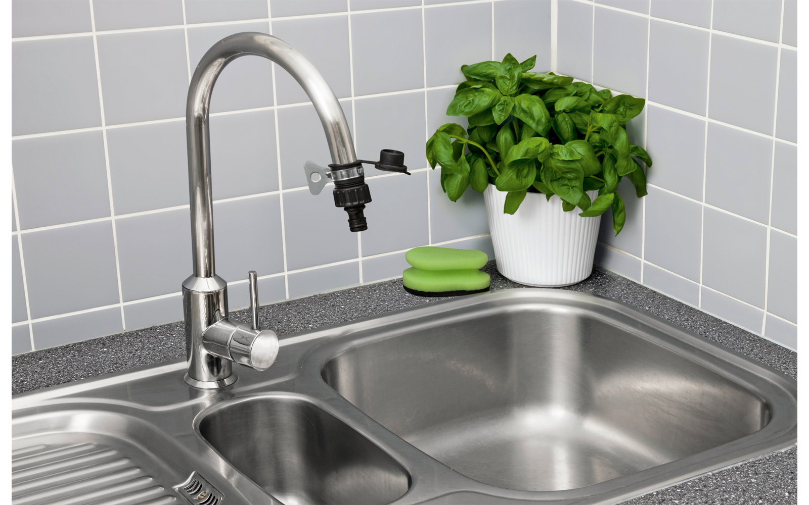 Kärcher Außenhahn Adapter für Wasserhähne ohne Gewinde
