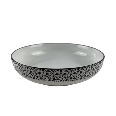 Vaisselle blanche et noire