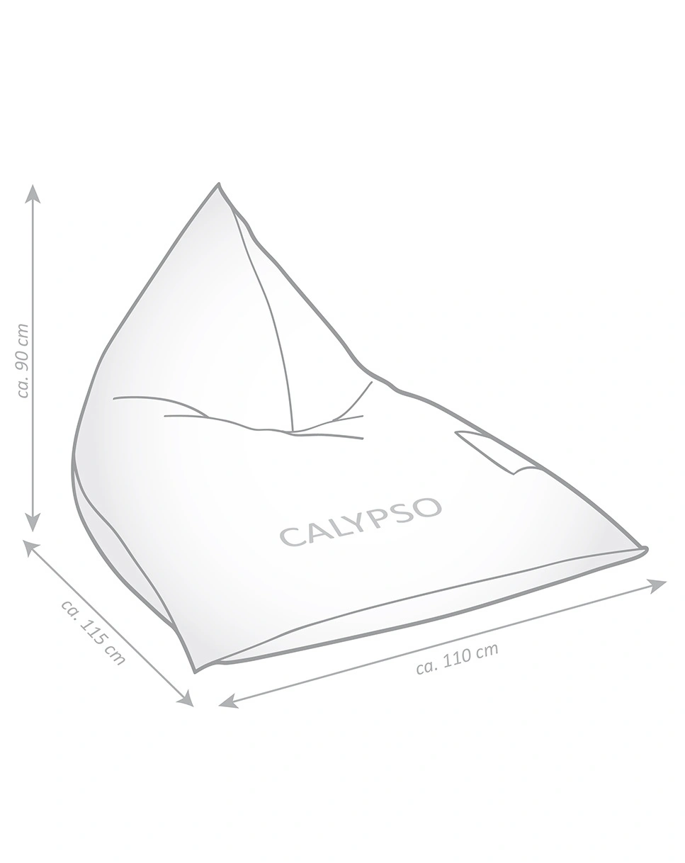 CANVAS Calypso, 110 x 115 x 90 cm mittelgrau