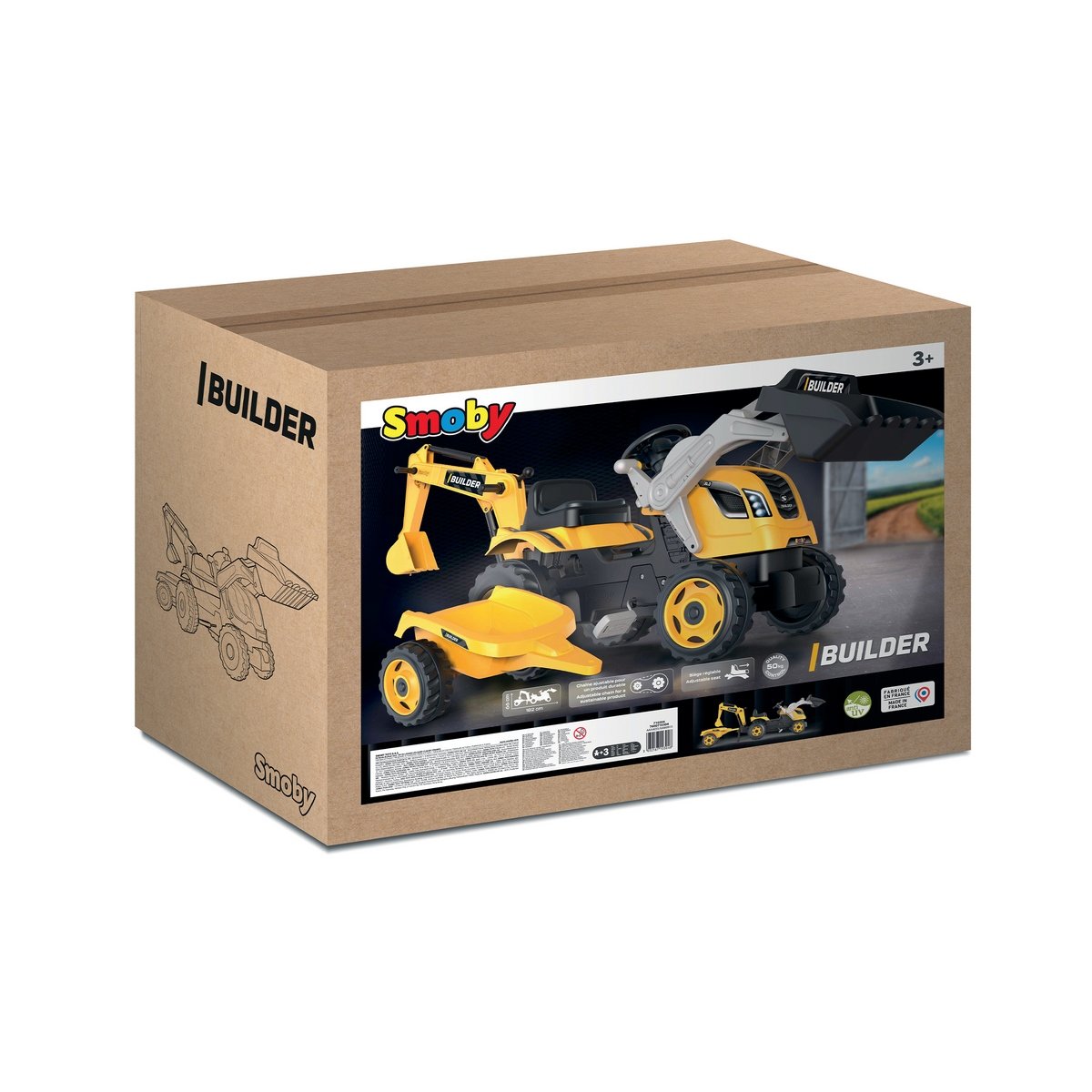 Tracteur Builder Max avec remorque