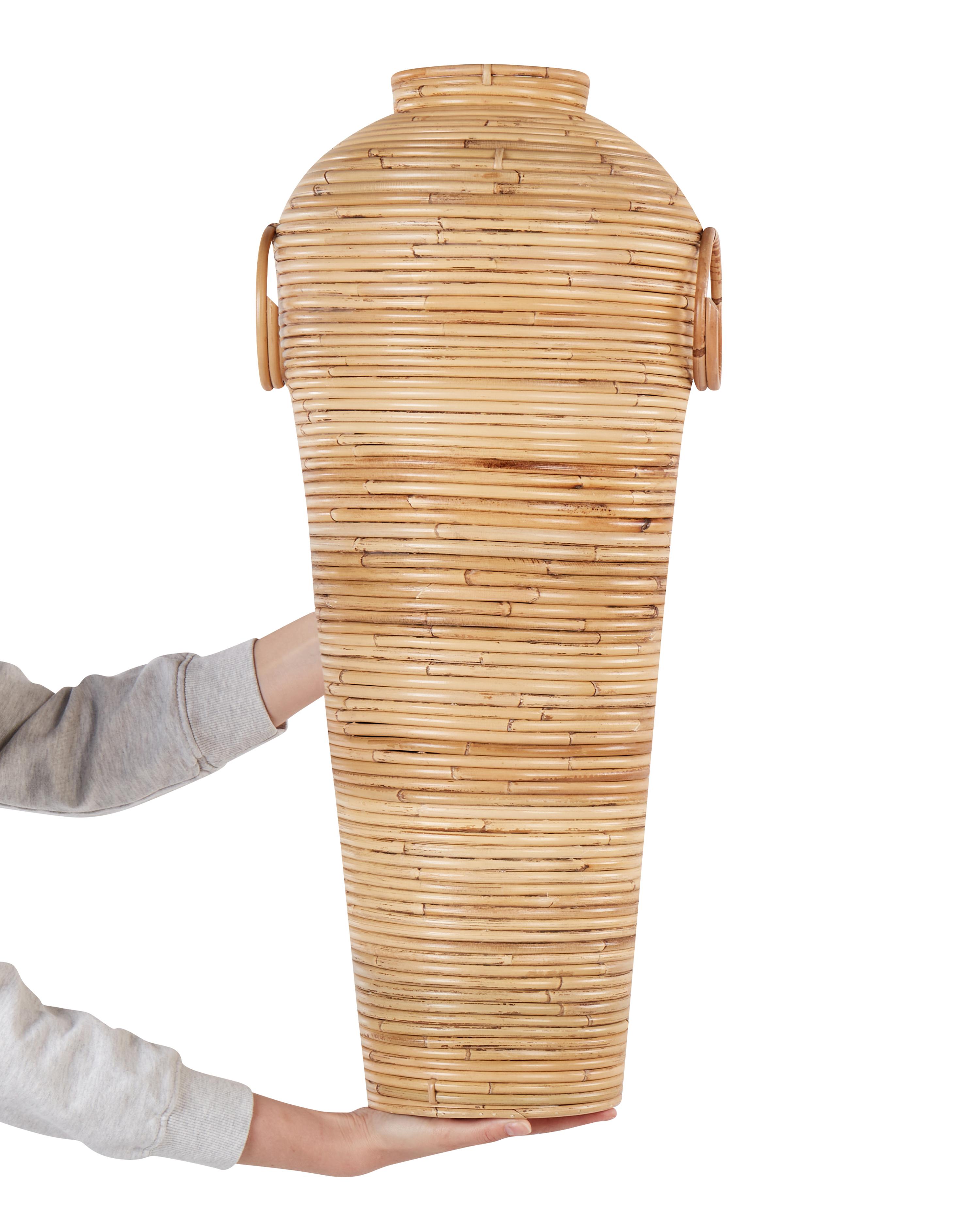 Decoratieve vaas ELATIA Rotan 70 cm Natuurlijk