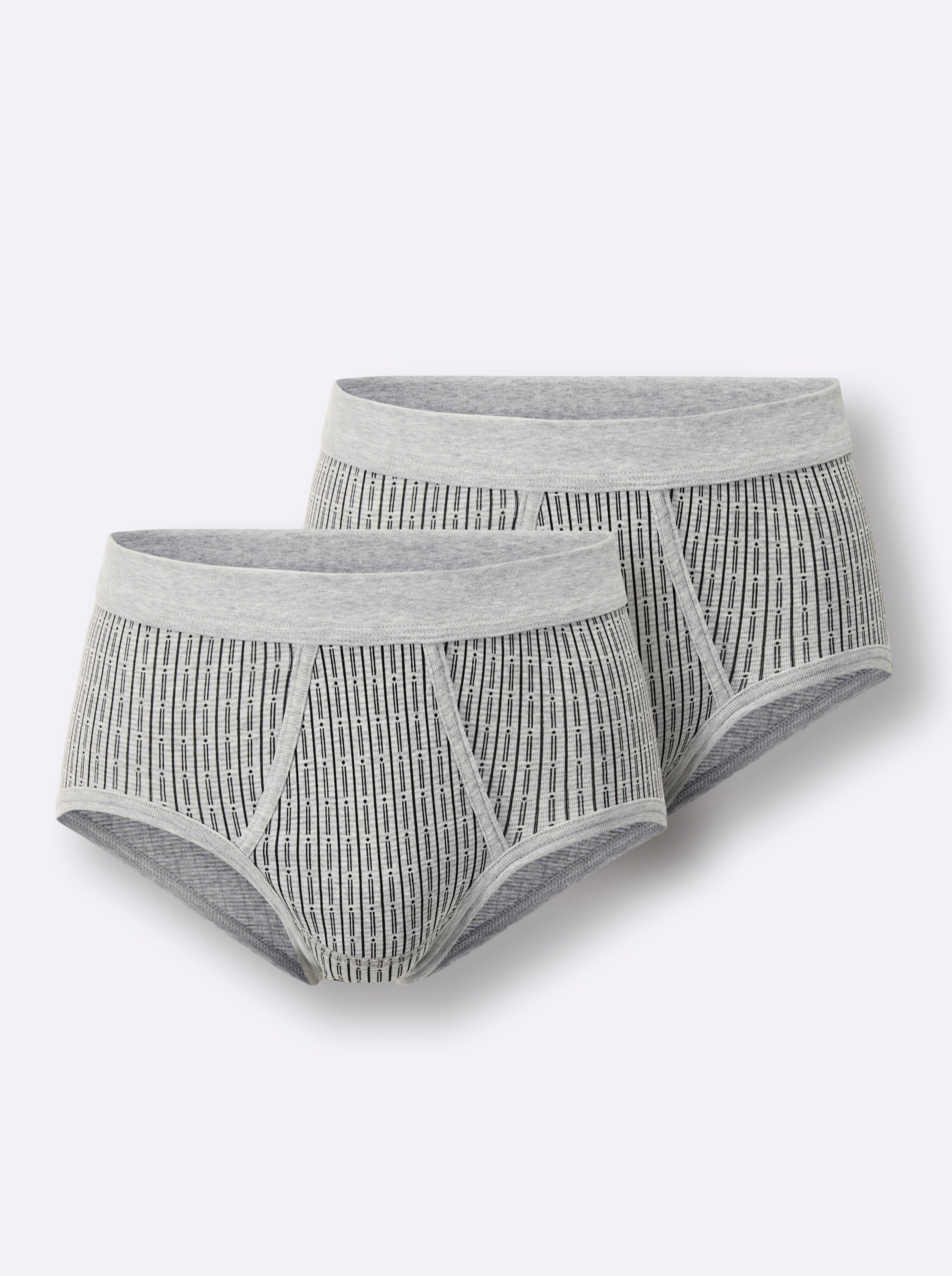 wäschepur men Slip in grau-bedruckt