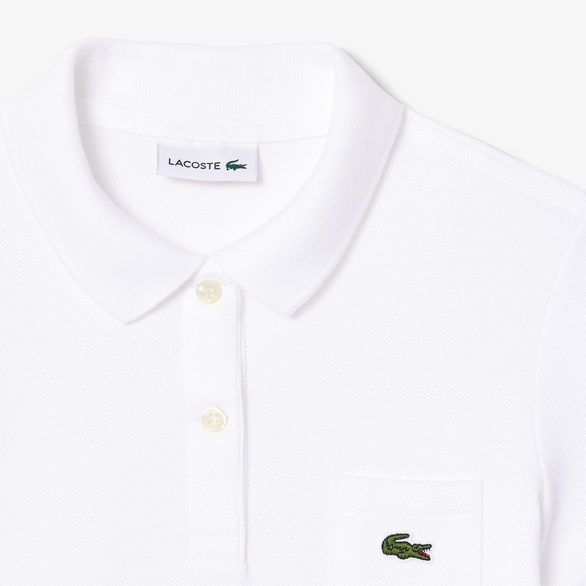 LACOSTE<br>Vestido polo de manga curta
