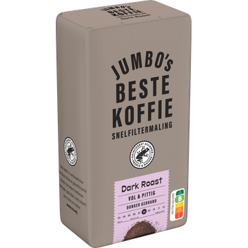 Jumbo's Beste Koffie Snelfiltermaling Dark Roast 500 g