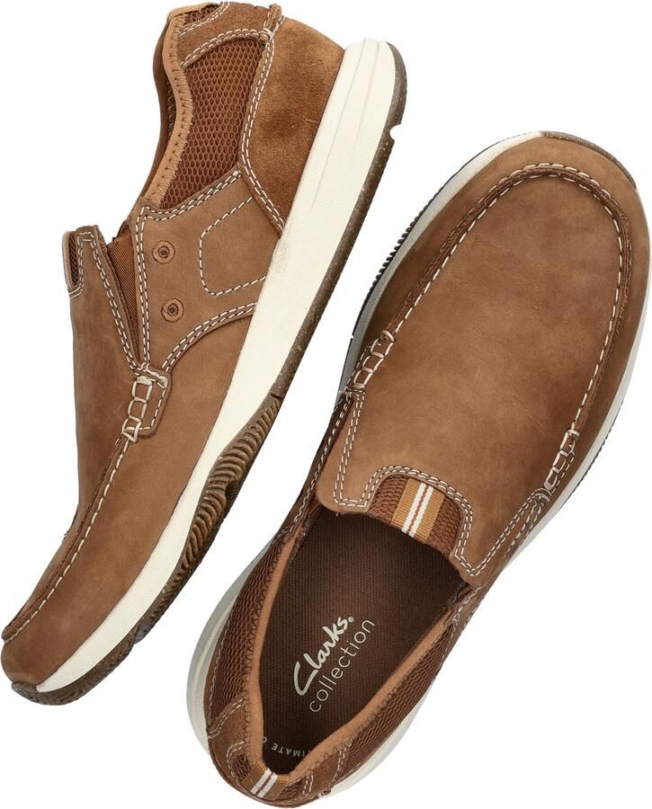 Clarks 26176975 heren instappers sportief (8 5) bruin