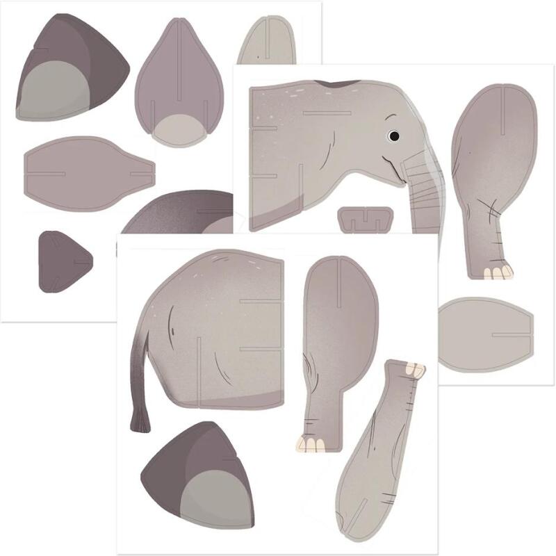 Crea 3D, Eléphant - Vert