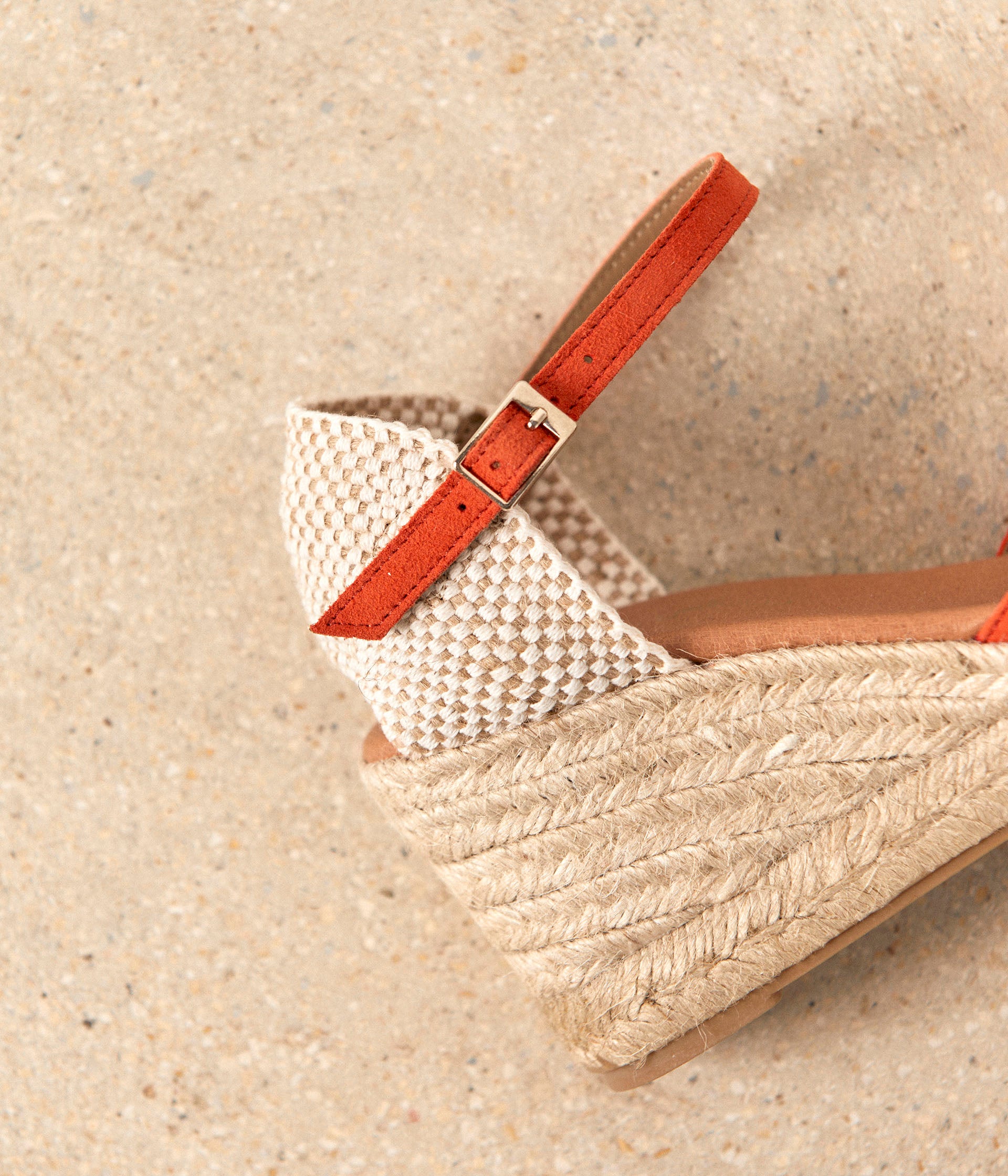 Espadrilles orange Estrella