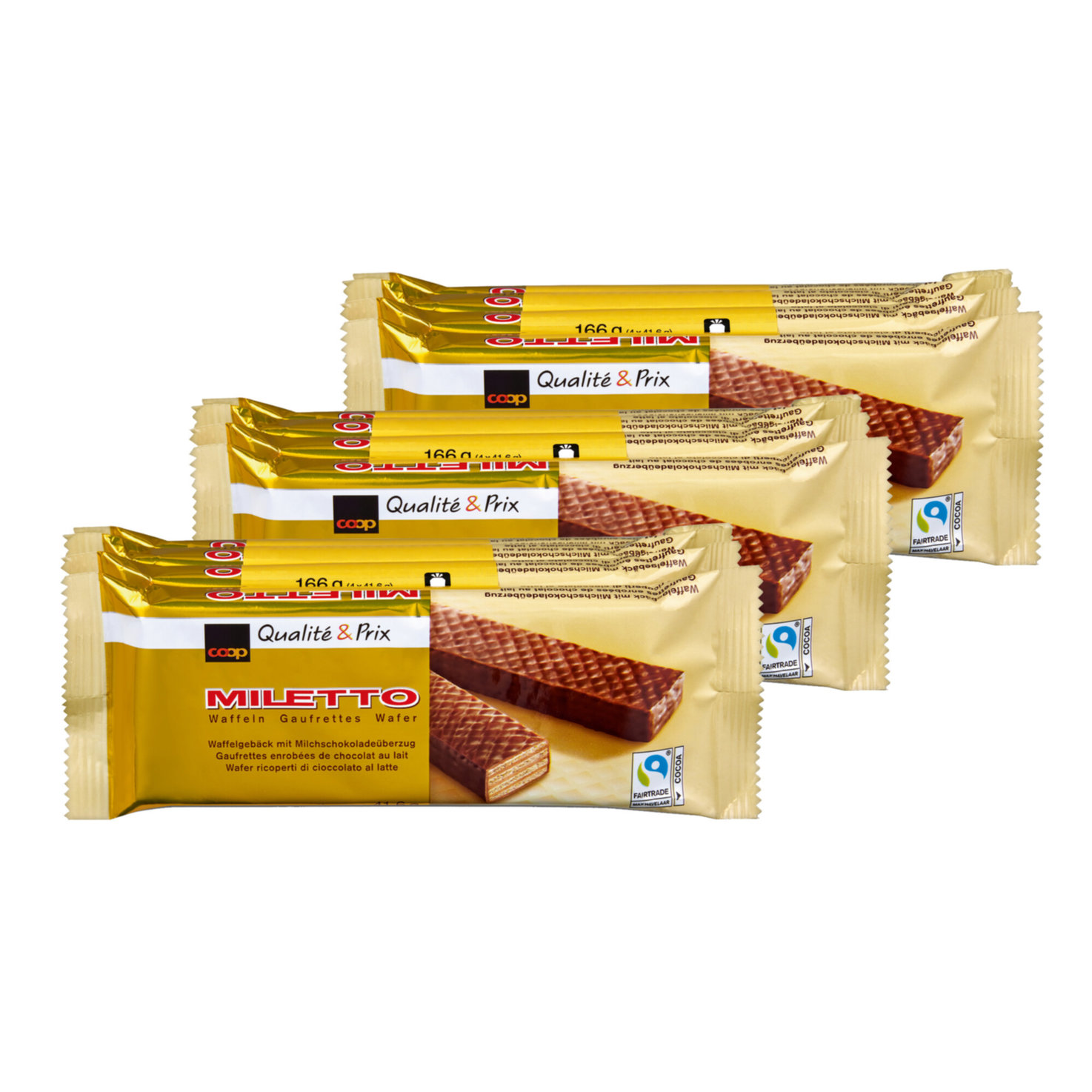 Fairtrade Miletto Waffeln 3x(4x41g)