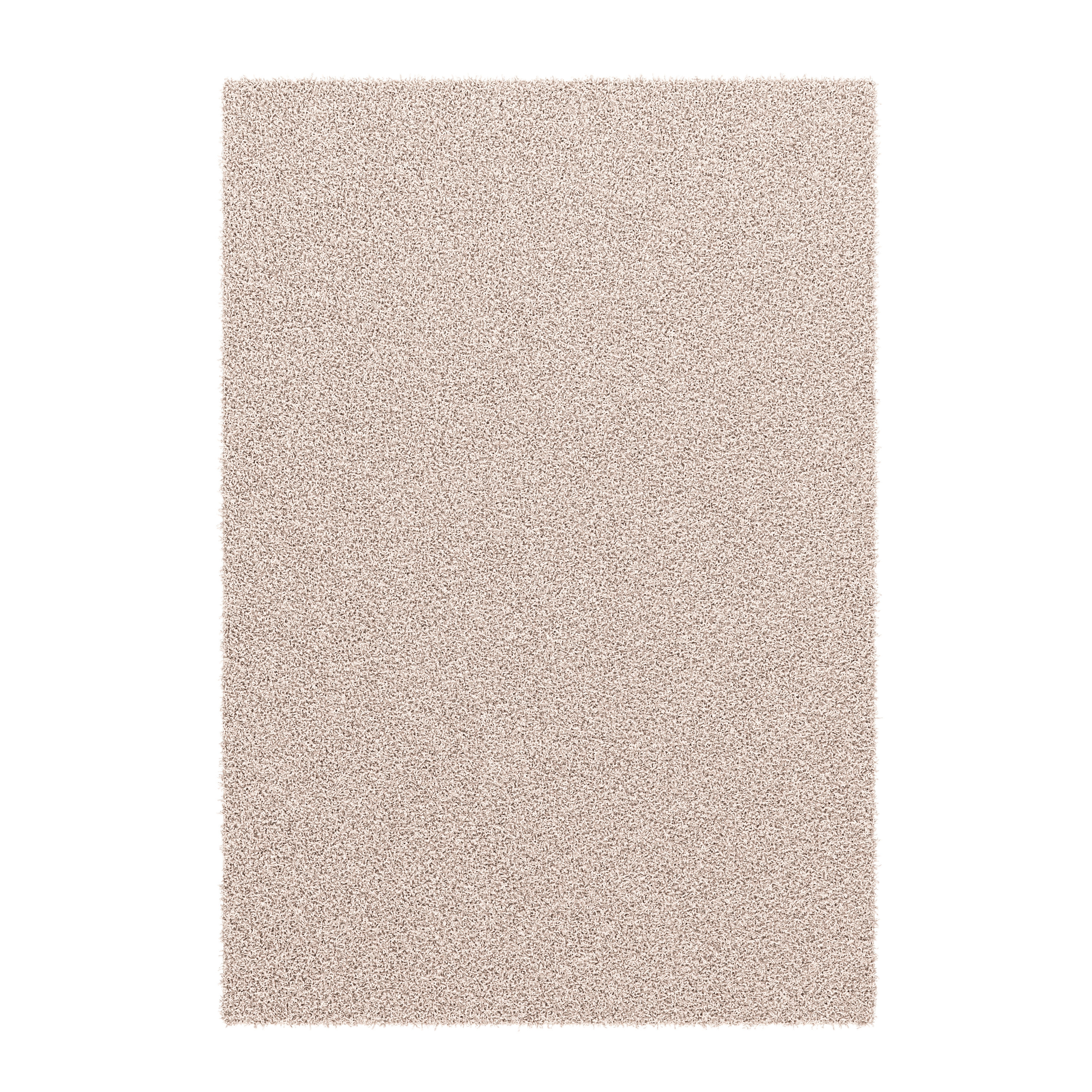 Hochflor Teppich 240 x 340 cm creme