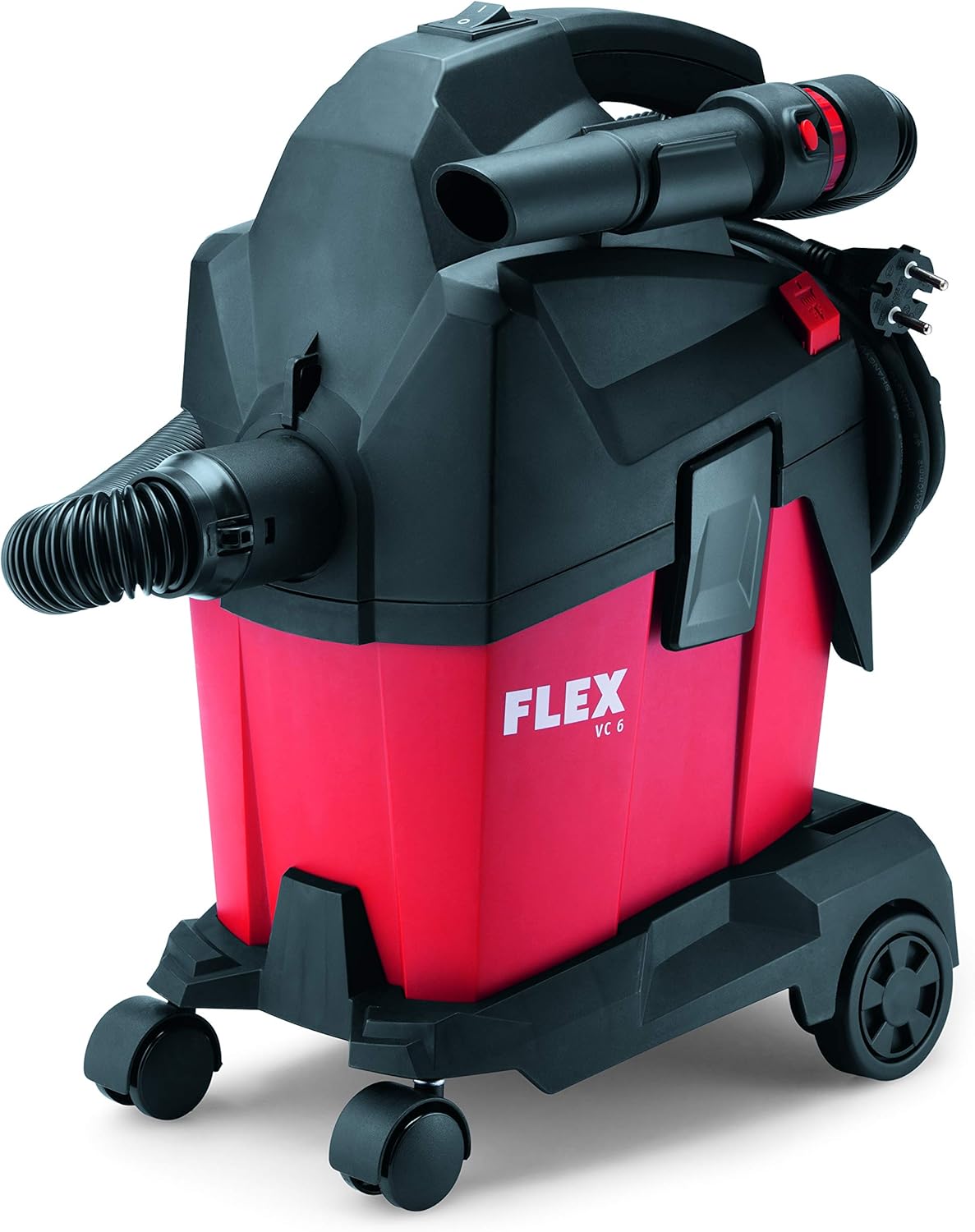 Flex Werkstattsauger VC 6 L MC (1200 Watt, kompakter Trockensauger mit Tragegurt, Behälter 6 l, Sauger inkl. Zubehör) 481513