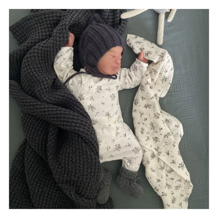Bonjour Little Couverture Lange | Blanc