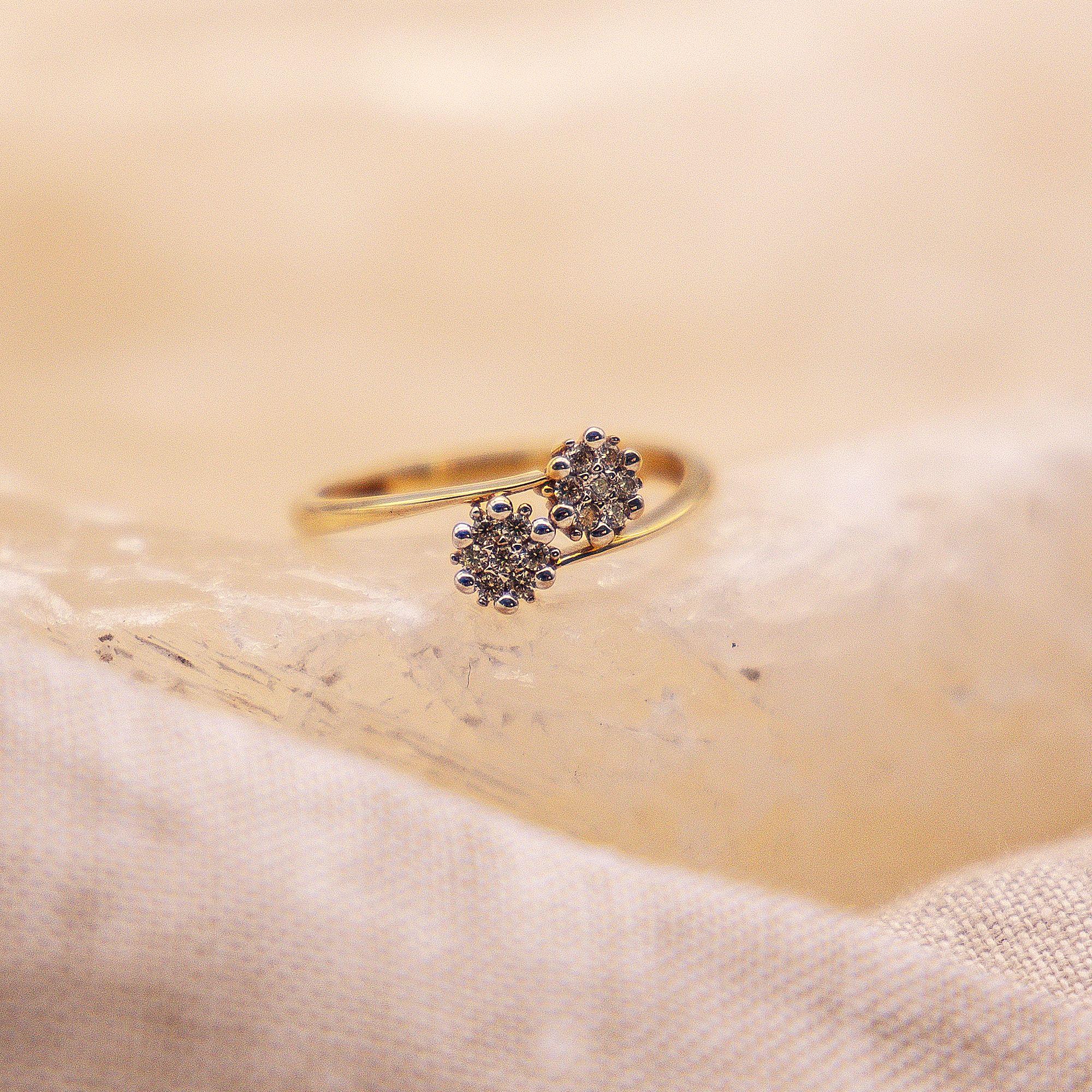 Fascination by Ellen K. Ring Gold 375 mit 14x Zirkonia weiß