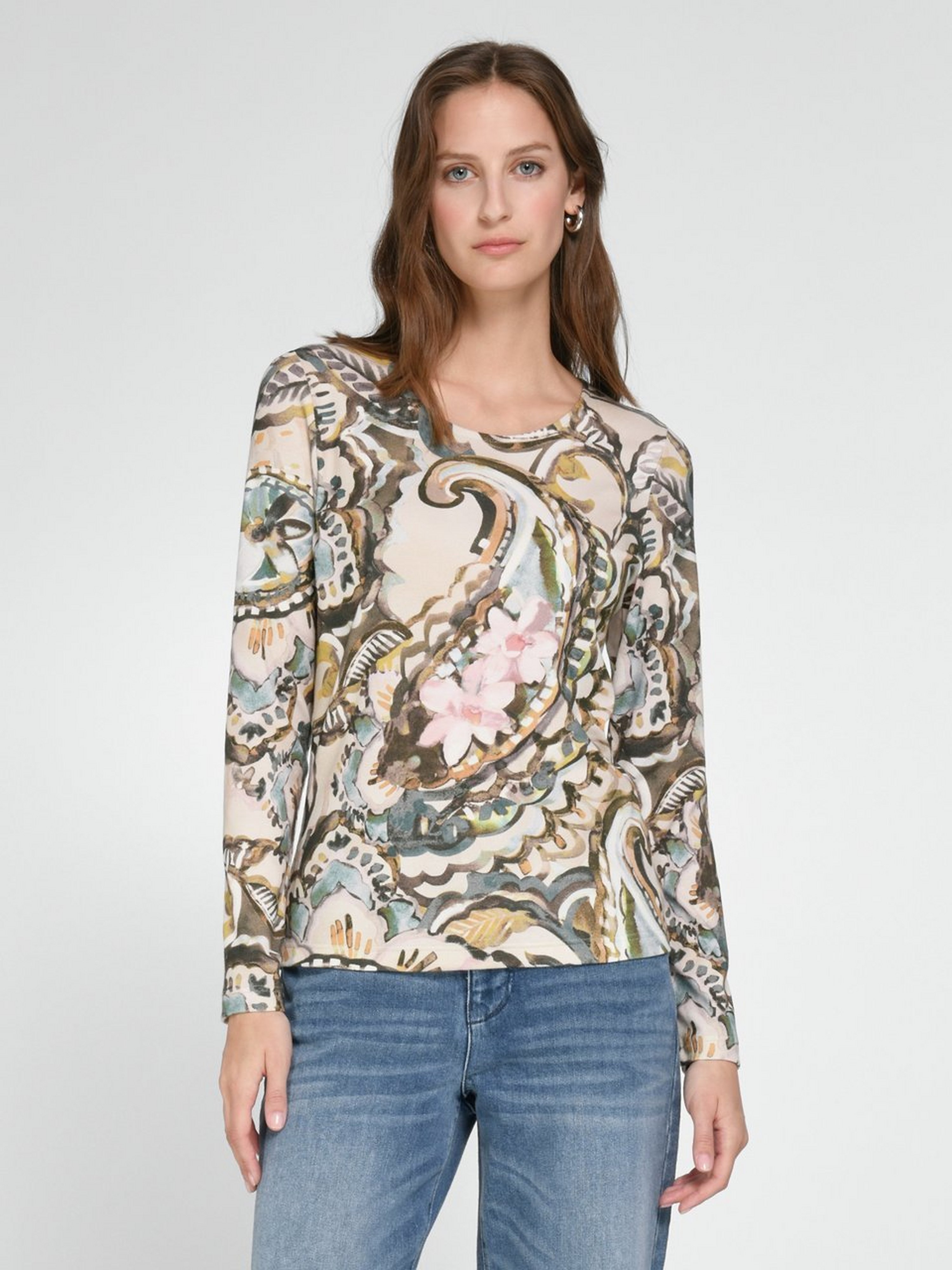 Rundhals-Shirt