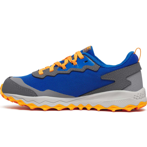 Chaussure trail SAUCONY PEREGRINE KDZ SHIELD BLUE/ORANGE