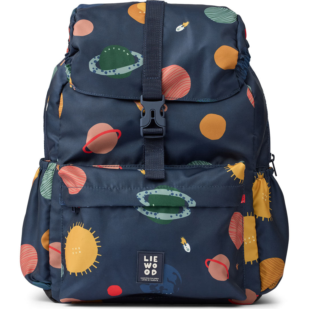 liewood kinderrugtas johnny - universe classic navy - 36 cm