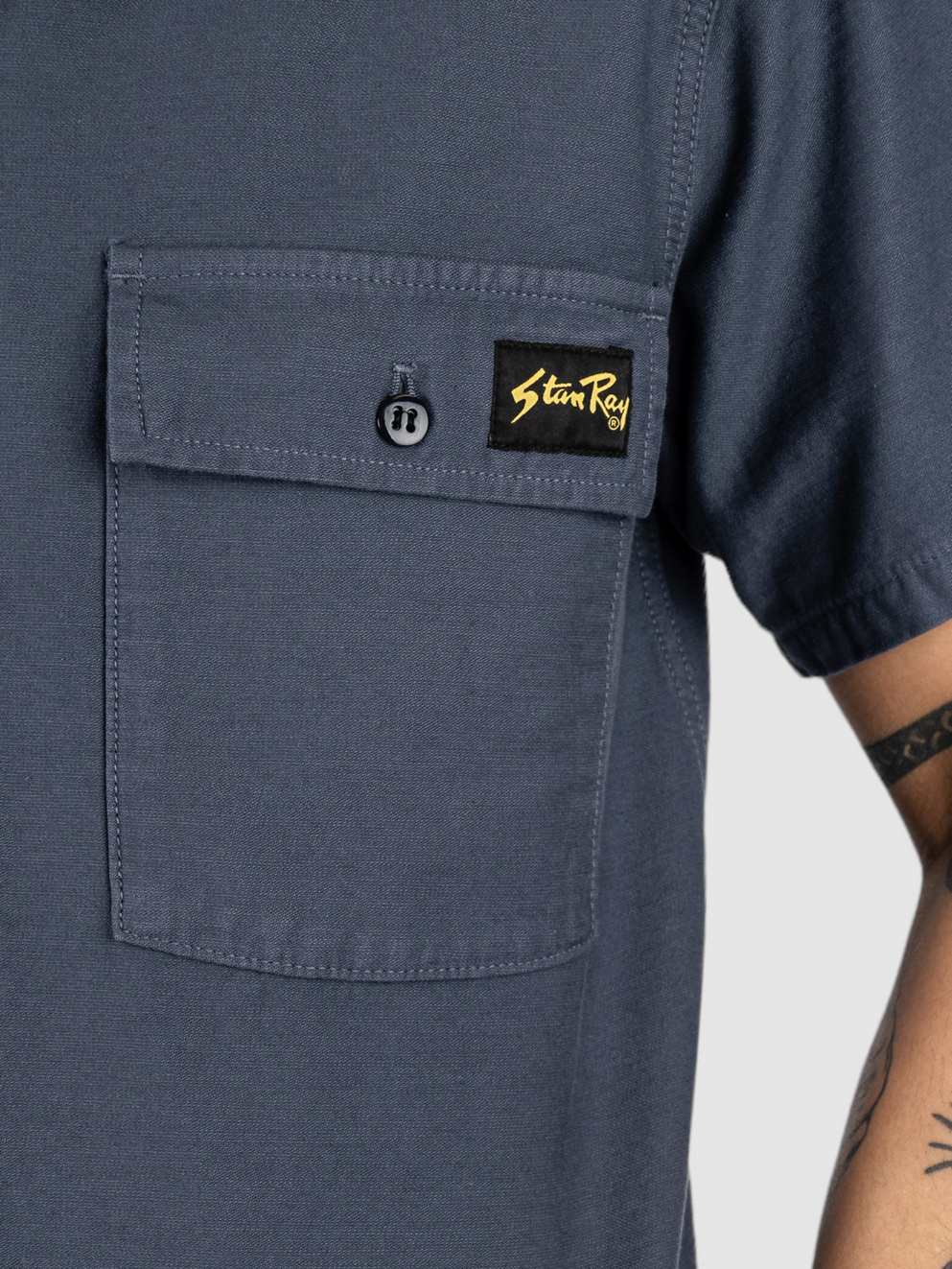 Stan Ray Cpo Short Shirt navy sateen