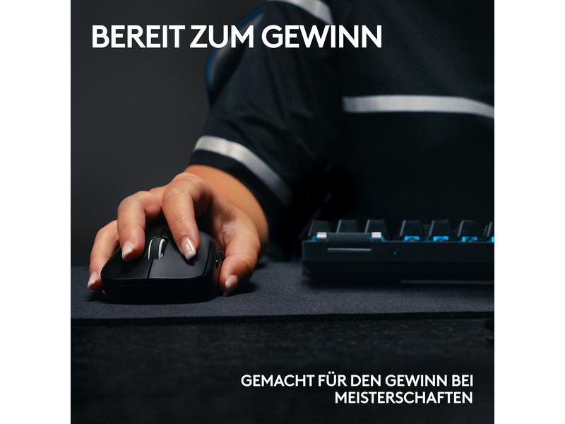 Logitech Gaming-Maus Pro X Superlight 2 Lightspeed Schwarz Extrem leichte Gaming-Maus mit leistungsvoller Performance