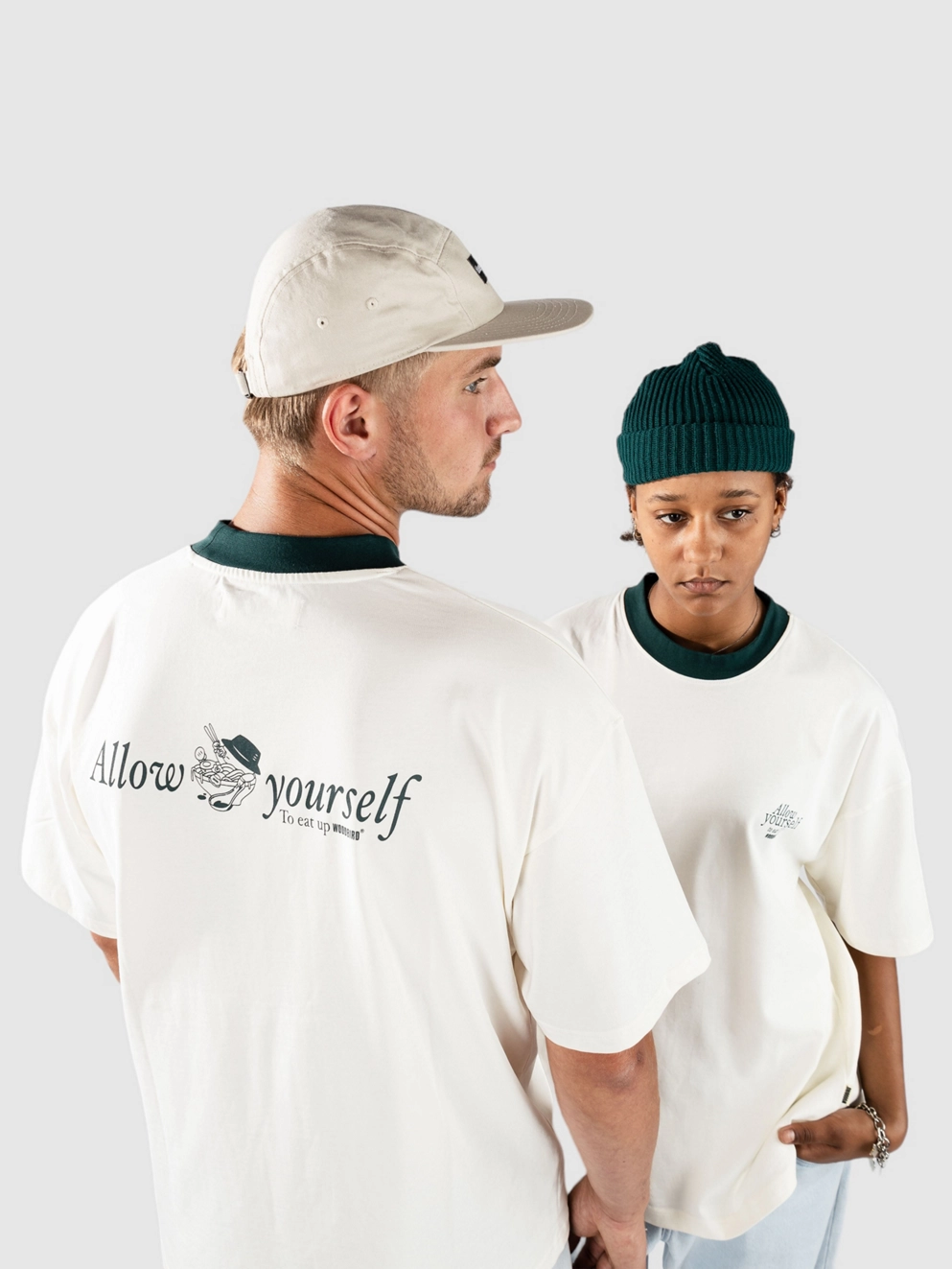 Woodbird Bose Eat T-Shirt off white