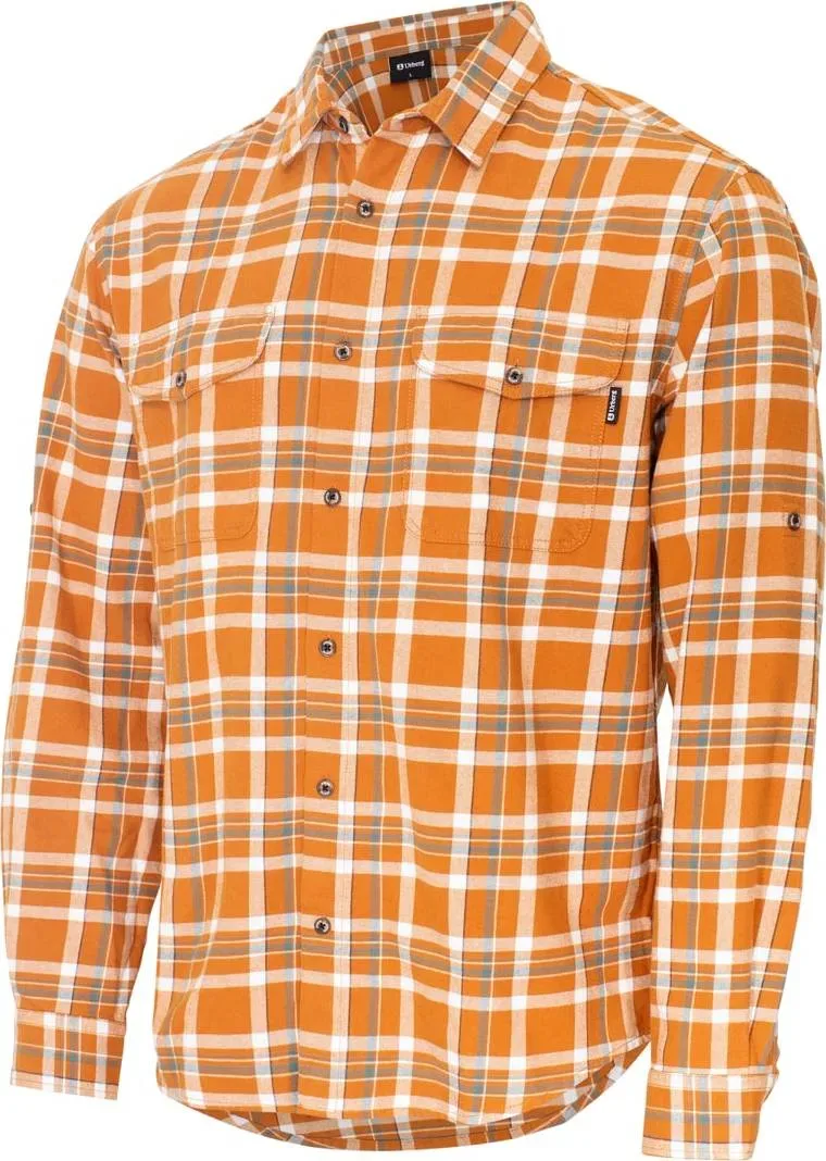 Urberg Flannel Ls W Strap Shirt Men Glazed Ginger