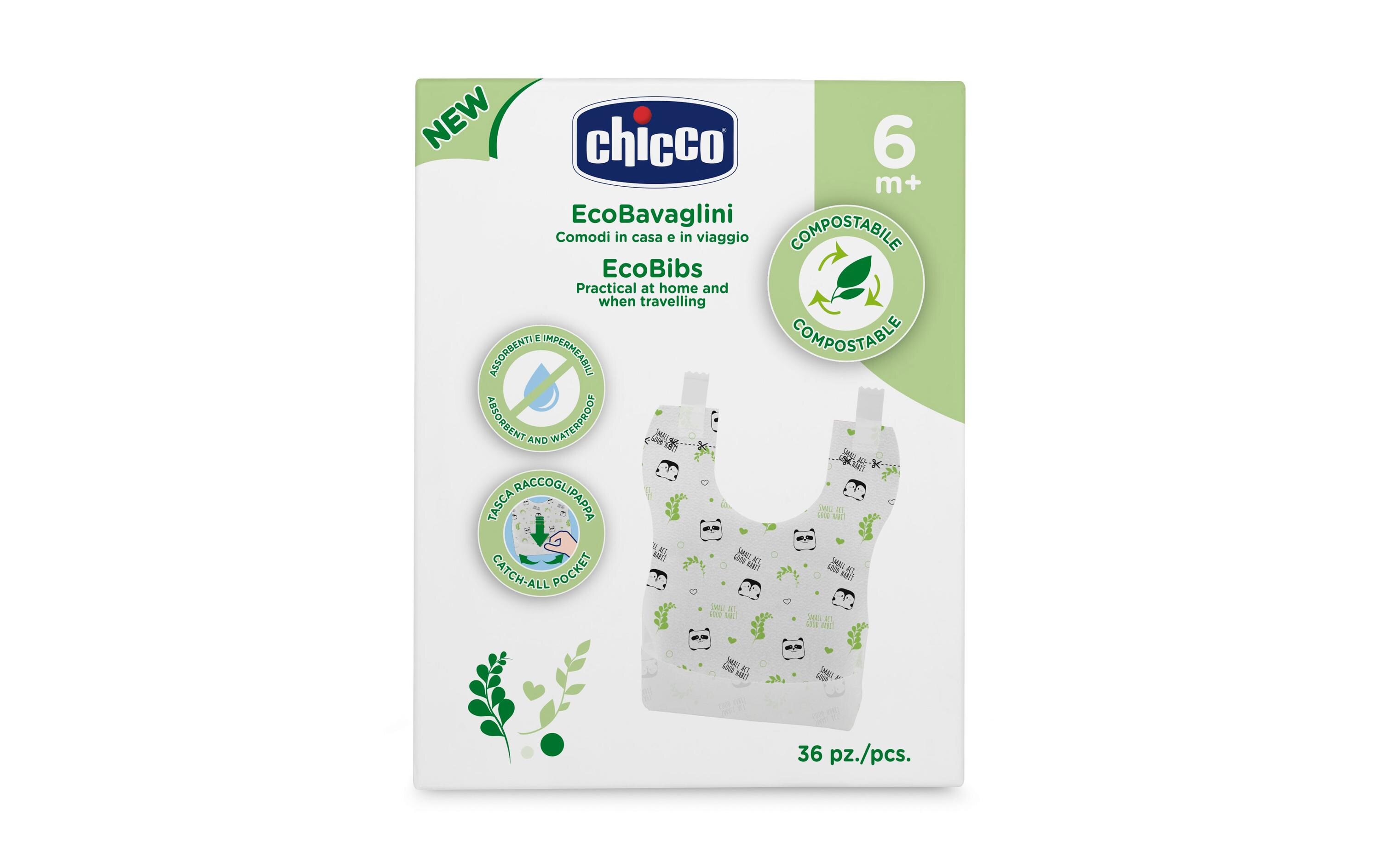 Lätzchen Einweg 36 Stk. 13.5 x 17 cmKompostierbare Einweglätzchen