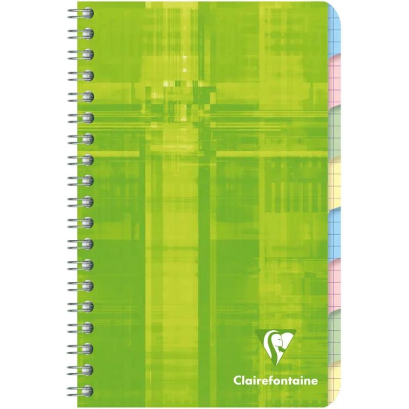 Répertoire libre reliure intégrale 11x17cm 96 pages petits carreaux Couleur aléatoire - Assortis