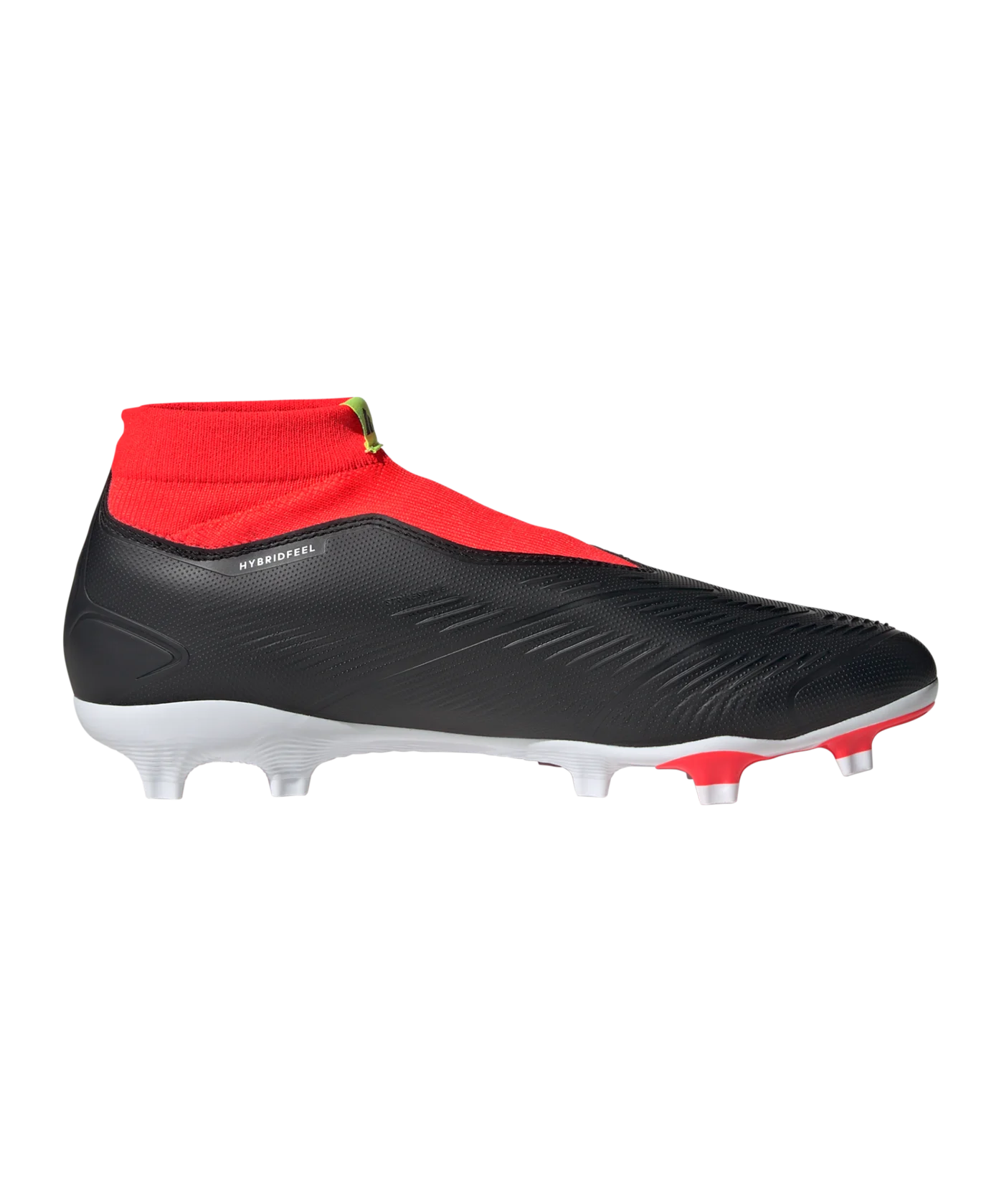adidas Predator League LL FG Solar Energy Schwarz Weiss Rot