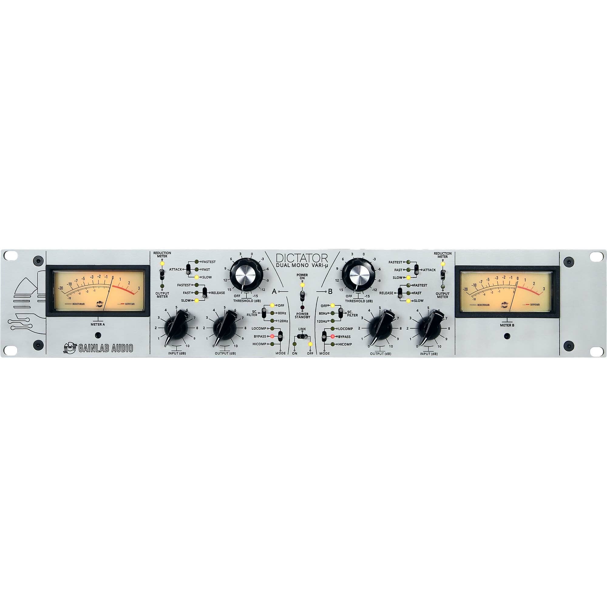 Gainlab Audio GLA-TC2 Dictator M dual mono variable-mu compressor
