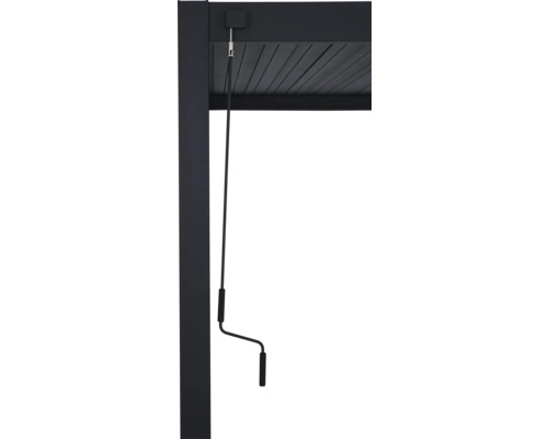 Pergola Mirador Deluxe, paaldikte 11 x 11 cm, 300 x 400 x 250 cm, zwart