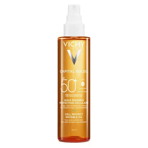 Vichy Capital Soleil Óleo de Proteção Celular Invisível FPS 50+ 200ml