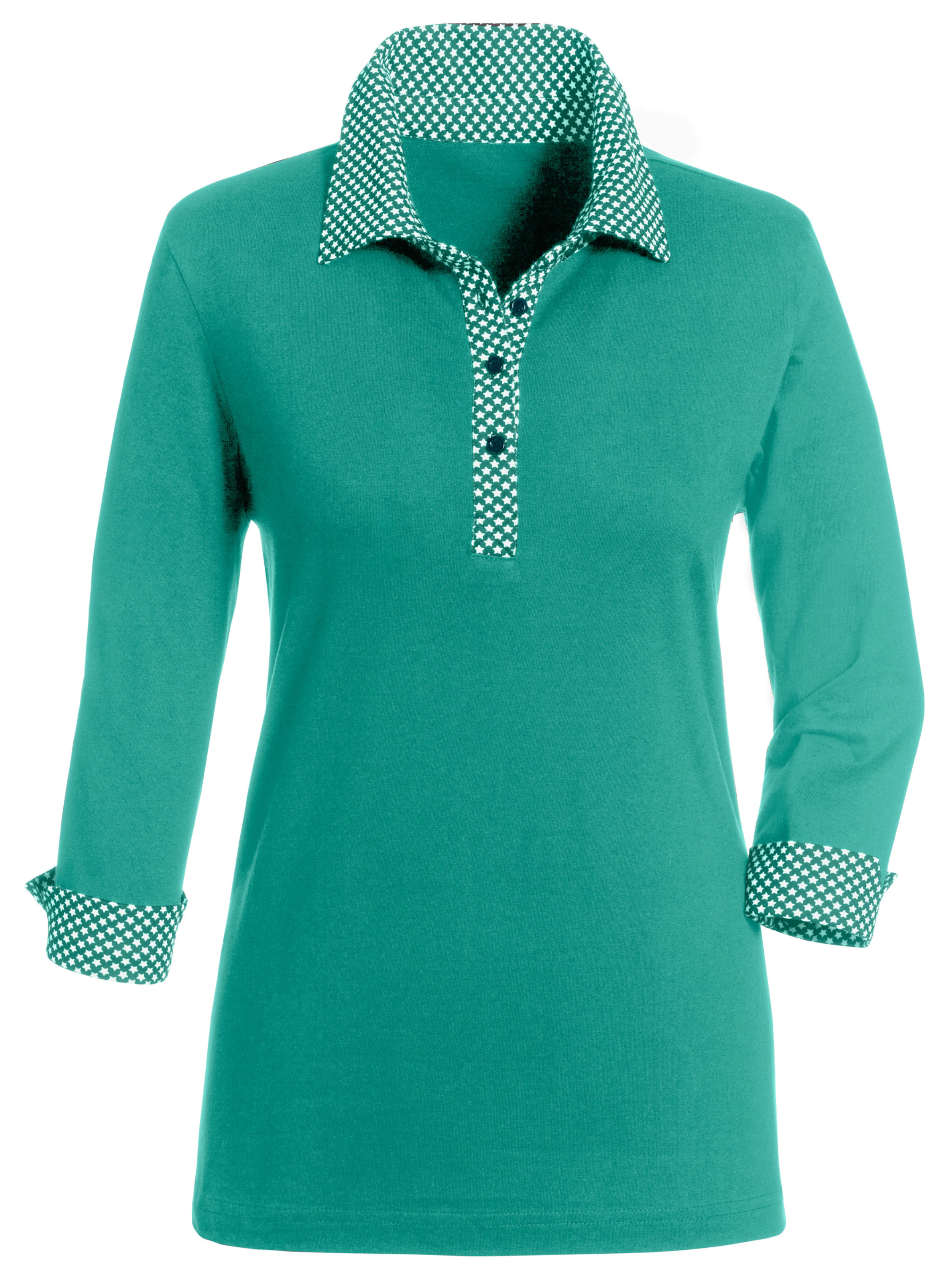 Poloshirt in smaragdgrün