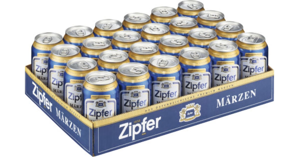 Zipfer Märzen Tray 24x 0,33 Liter Dose (Einweg)