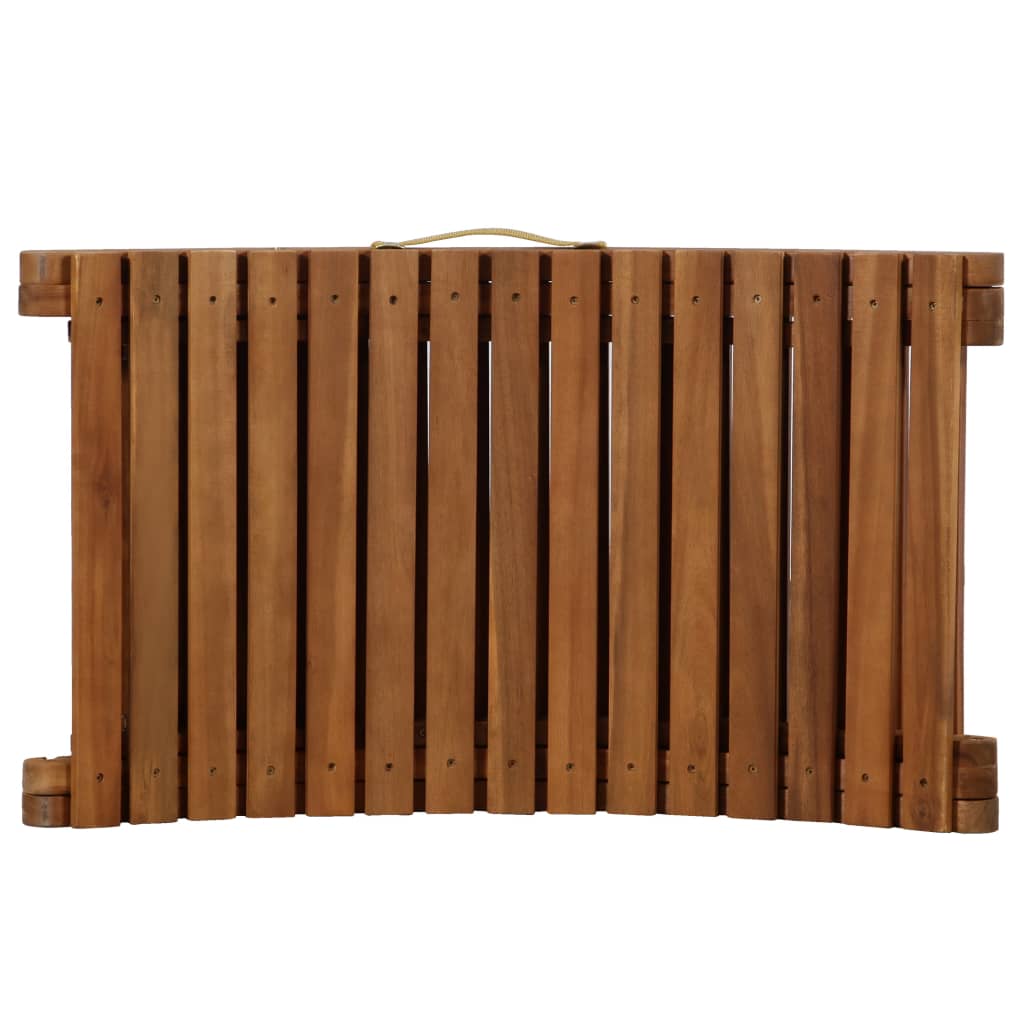 Chaise longue bois en acacia avec coussin