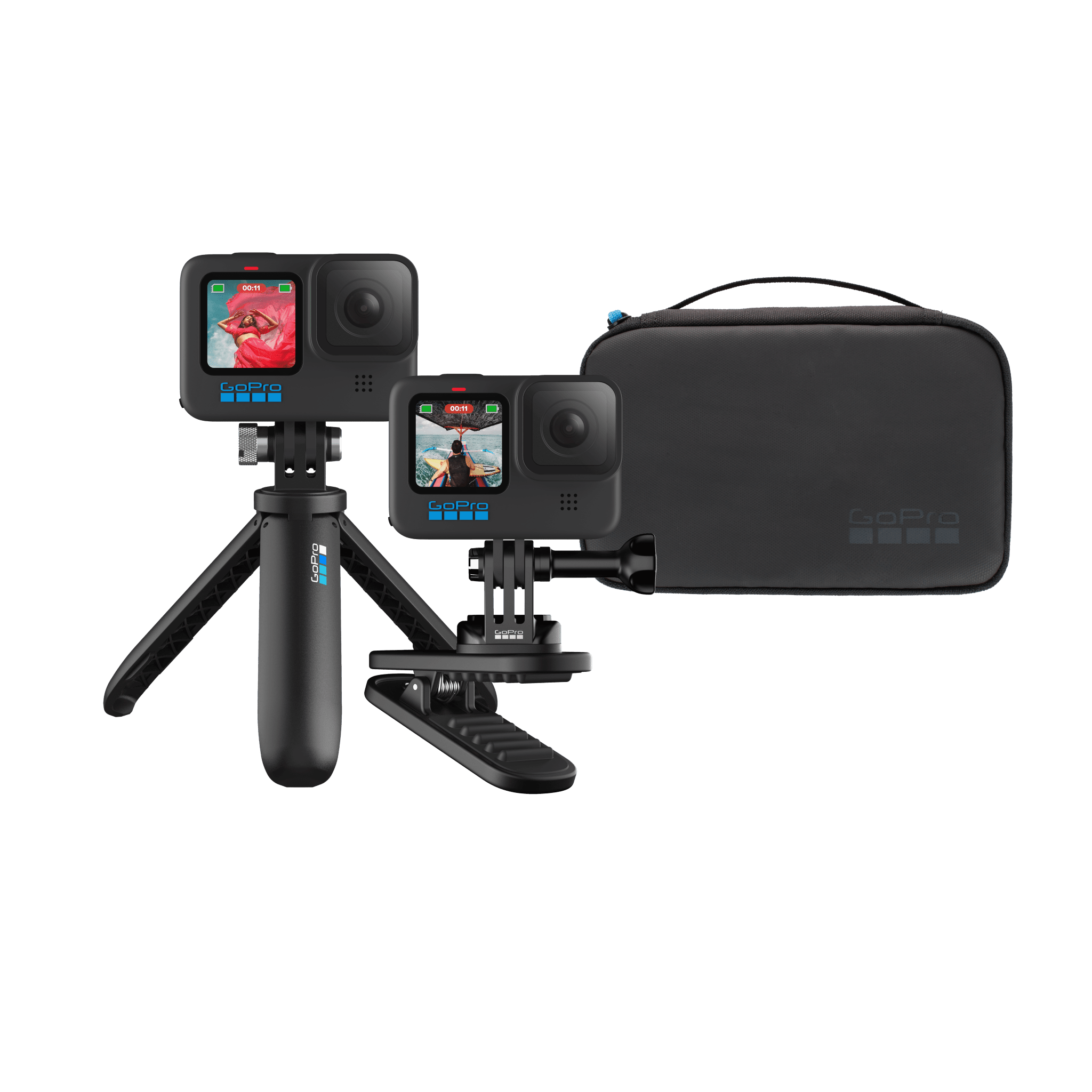 Reise-Kit(Shorty + Magnetischer Drehclip + Kamera-Case)
