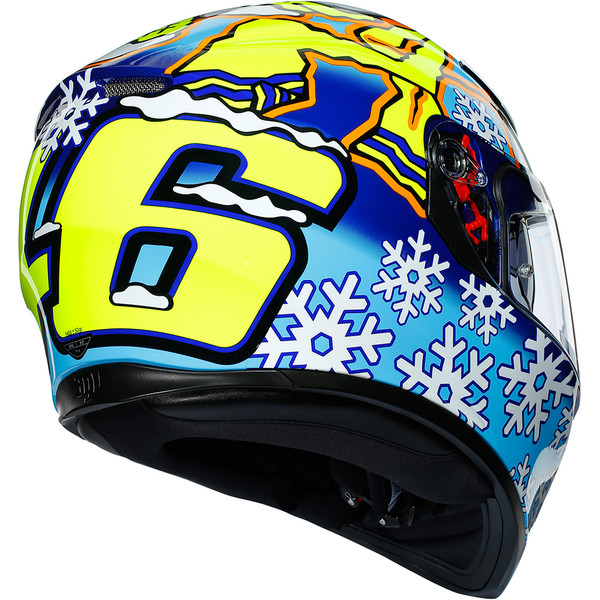 AGV - Casque K3 SV Rossi Winter Test 2016 Bleu / Blanc / Jaune