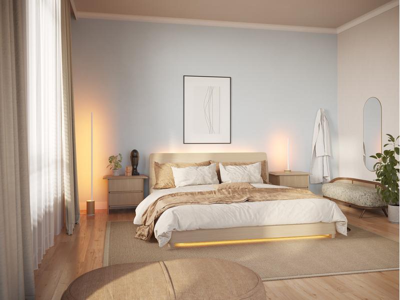 Philips Hue Tischleuchte Gradient Signe, 11.8 W, Oak Tischlampe