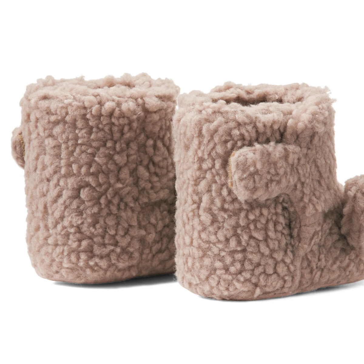 COLEÇÕES LA REDOUTE<br>Pantufas de sherpa com velcro, urso bordado