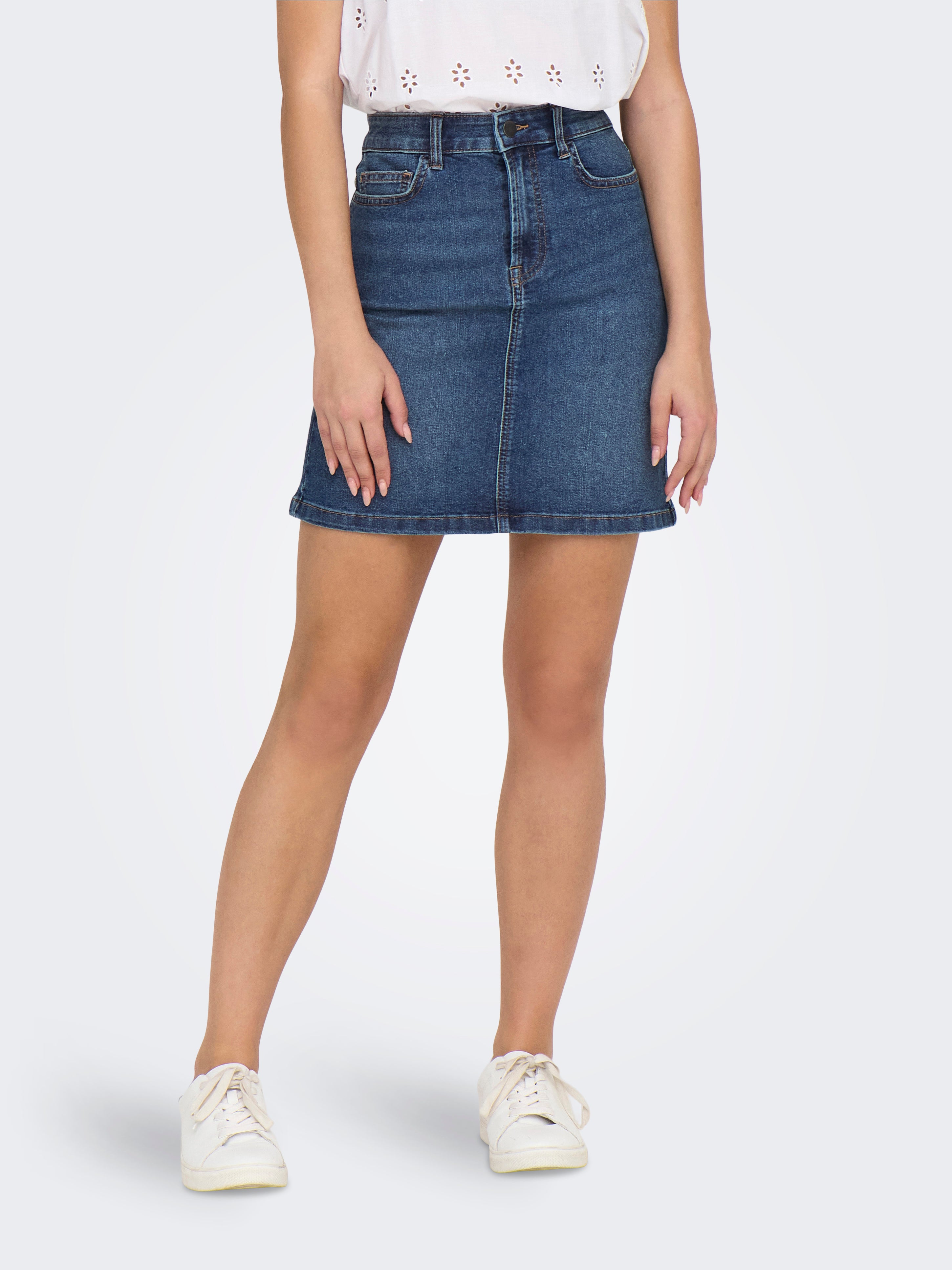 JDYMOON Jeansrock Dark Blue Denim