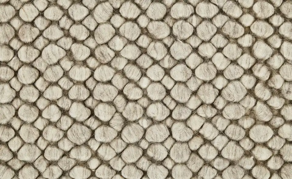 Handgewebter Naturteppich Creme 130x190 cm