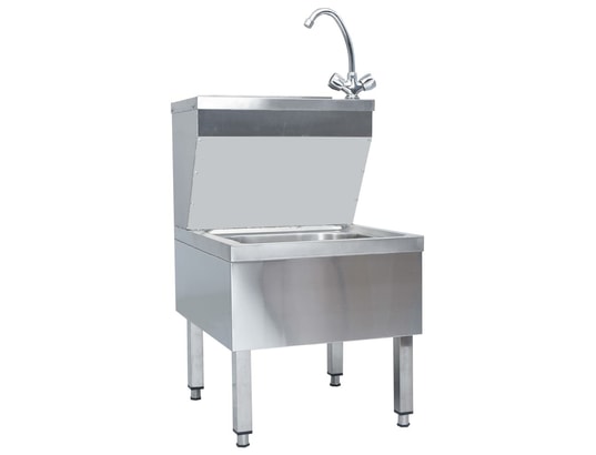 VIDAXL - Mobilier de cuisine Lavabo commercial de lavage des mains avec robinet inox