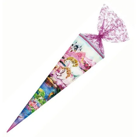 Nestler Schultüte Einhornfamilie mit Glitzer, 85 cm, 12-eckig